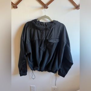 Athleta Tops Athleta Zion Microfleece 1/2 Zip Black Pullover Top size Large